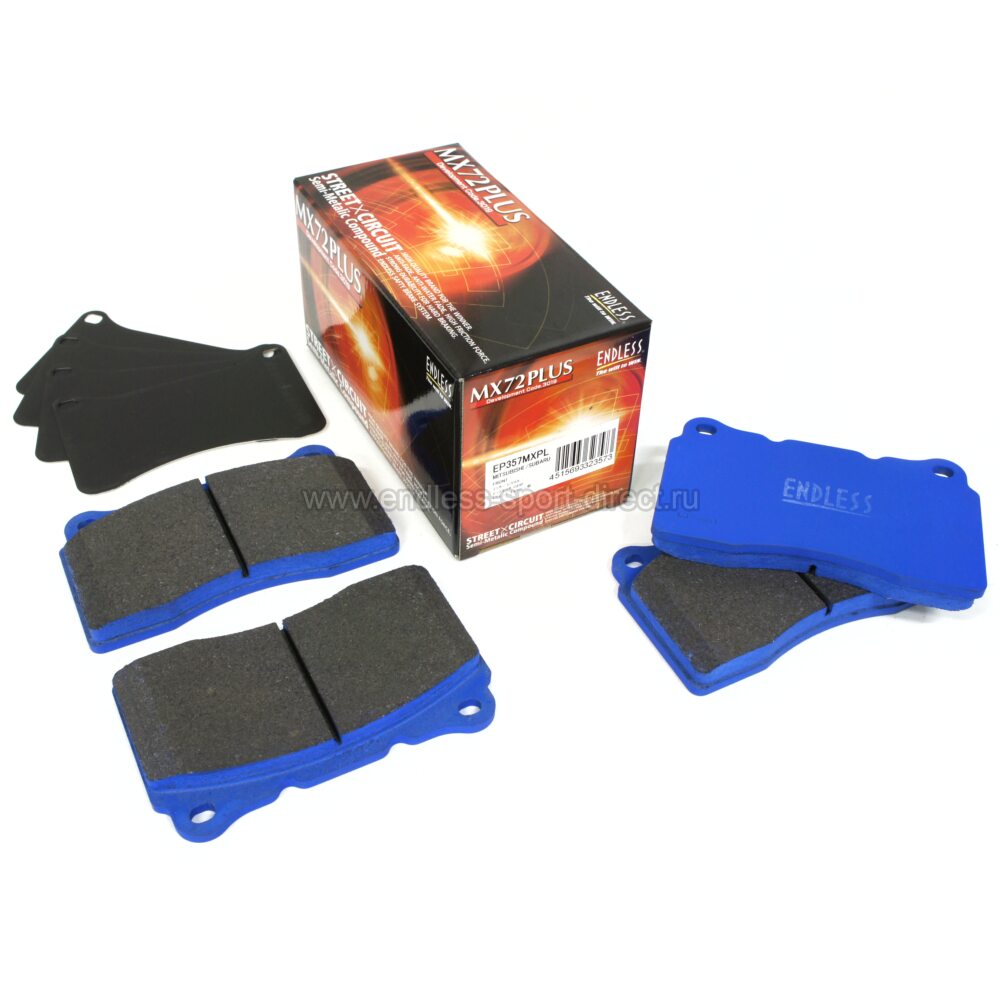 ENDLESS EP357MX72PLUS Pads front for SUBARU STI, MITSUBISHI EVO